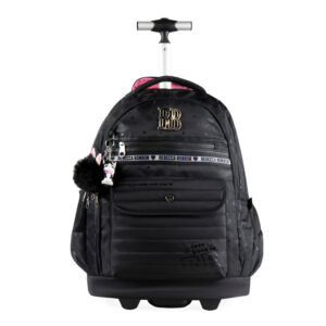 Mochila de Rodinha Feminina Infantil Rebecca Bonbon Preta