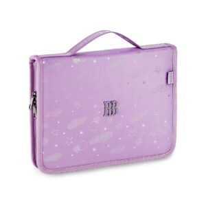 Estojo Fichário 96 Pens Nylon com Estampa Holográfica