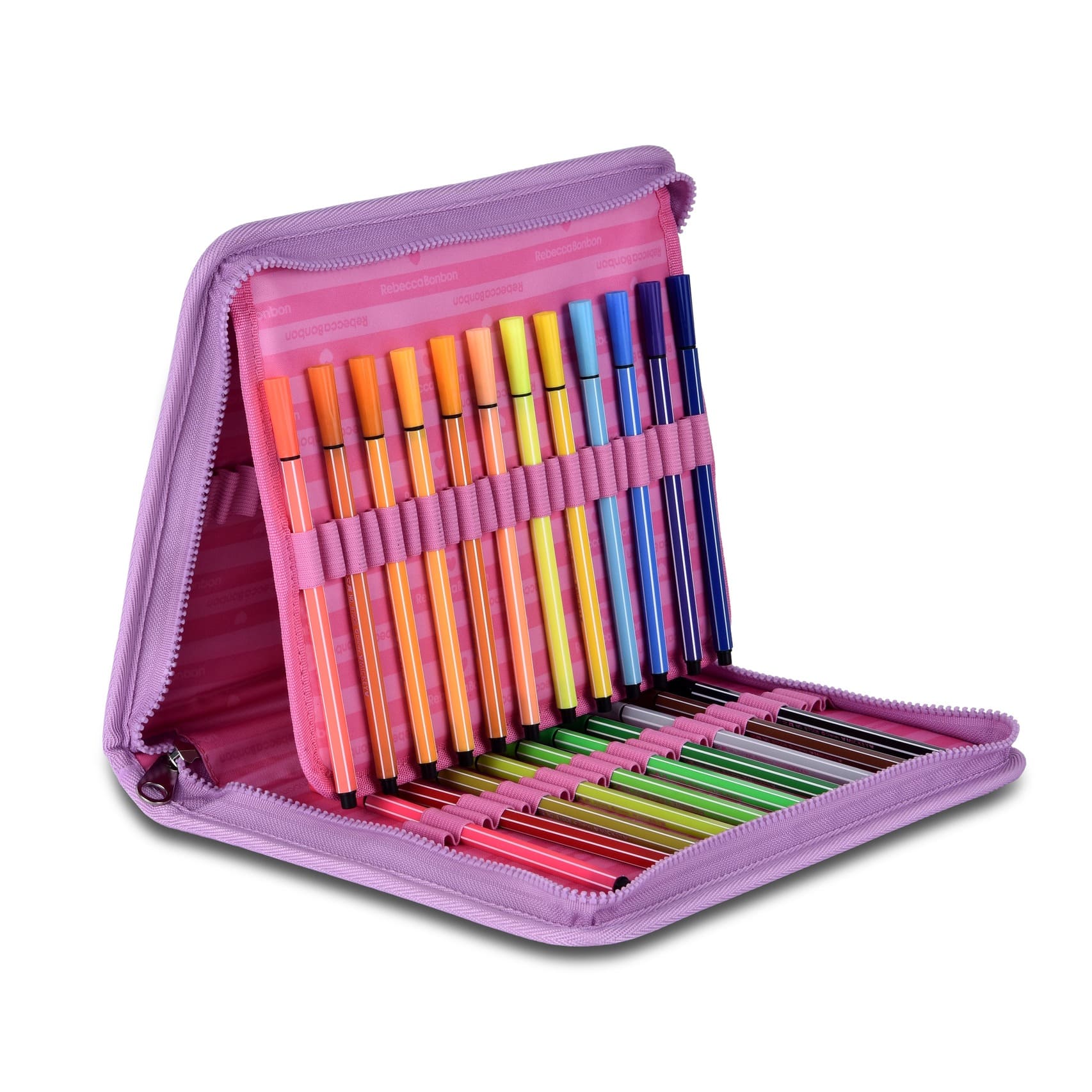 Estojo Fichário 96 Pens Nylon com Estampa Holográfica - Imagem 2