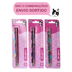 Kit 2 Lápis Grafite HB com Borracha RB